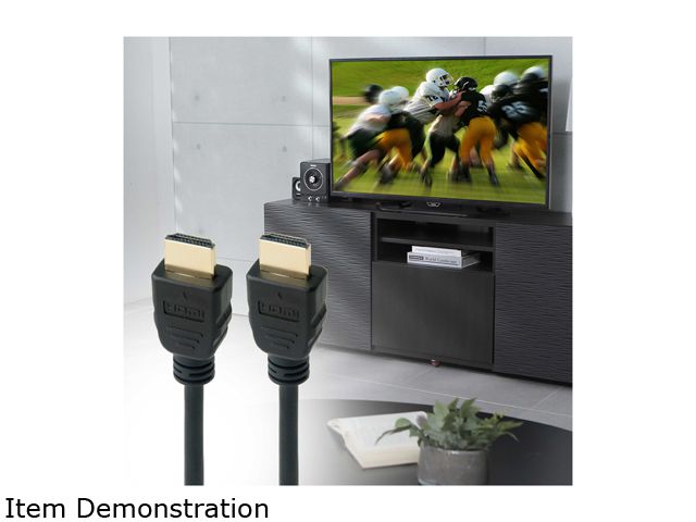 Omni Gear HDMI-2-HDMI 6 ft. Black HDMI to HDMI 2.0 Cable (4K Ultra HD) Male to Male