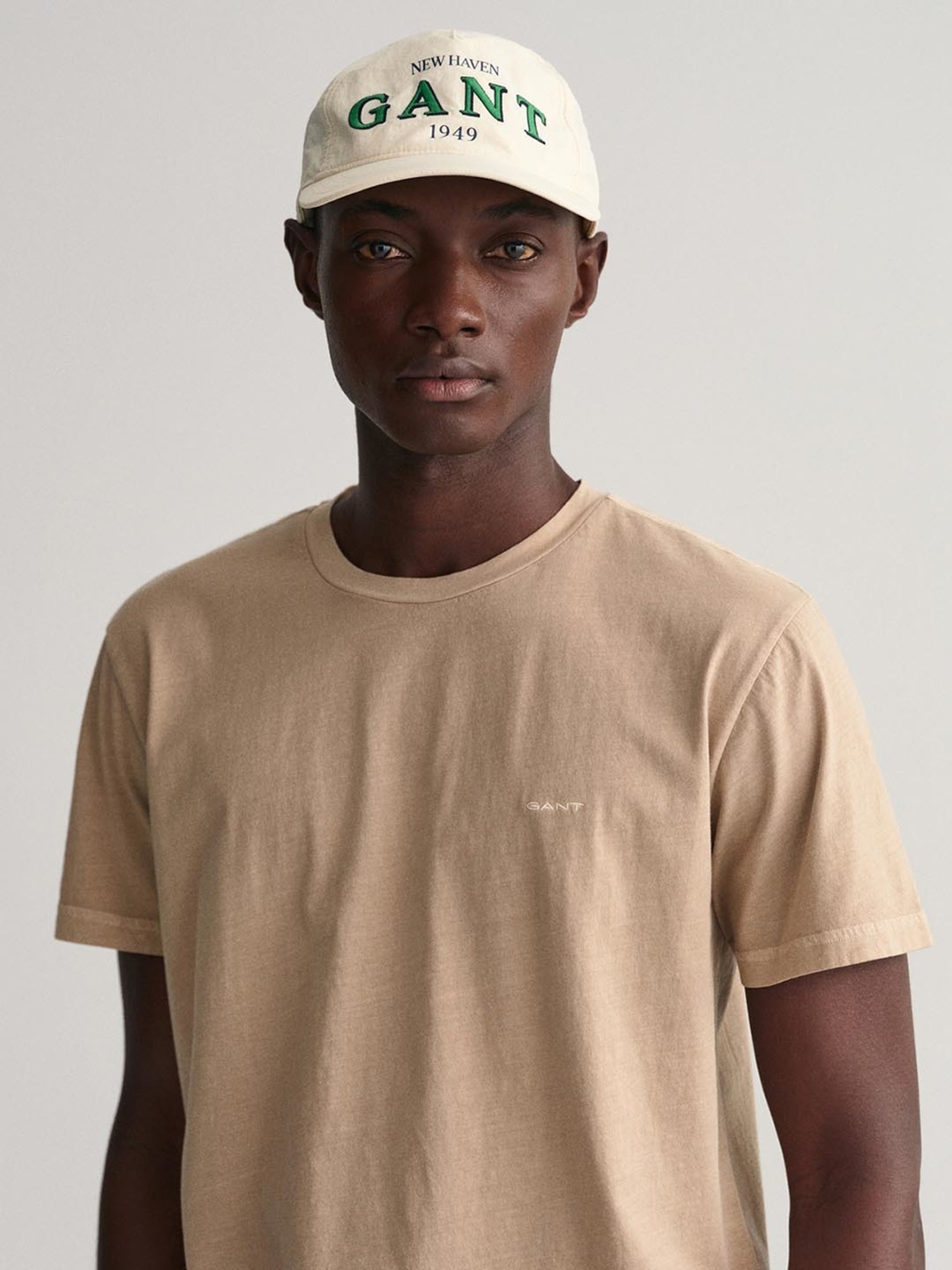 GANT Beige Cotton Modern Fit T-Shirt