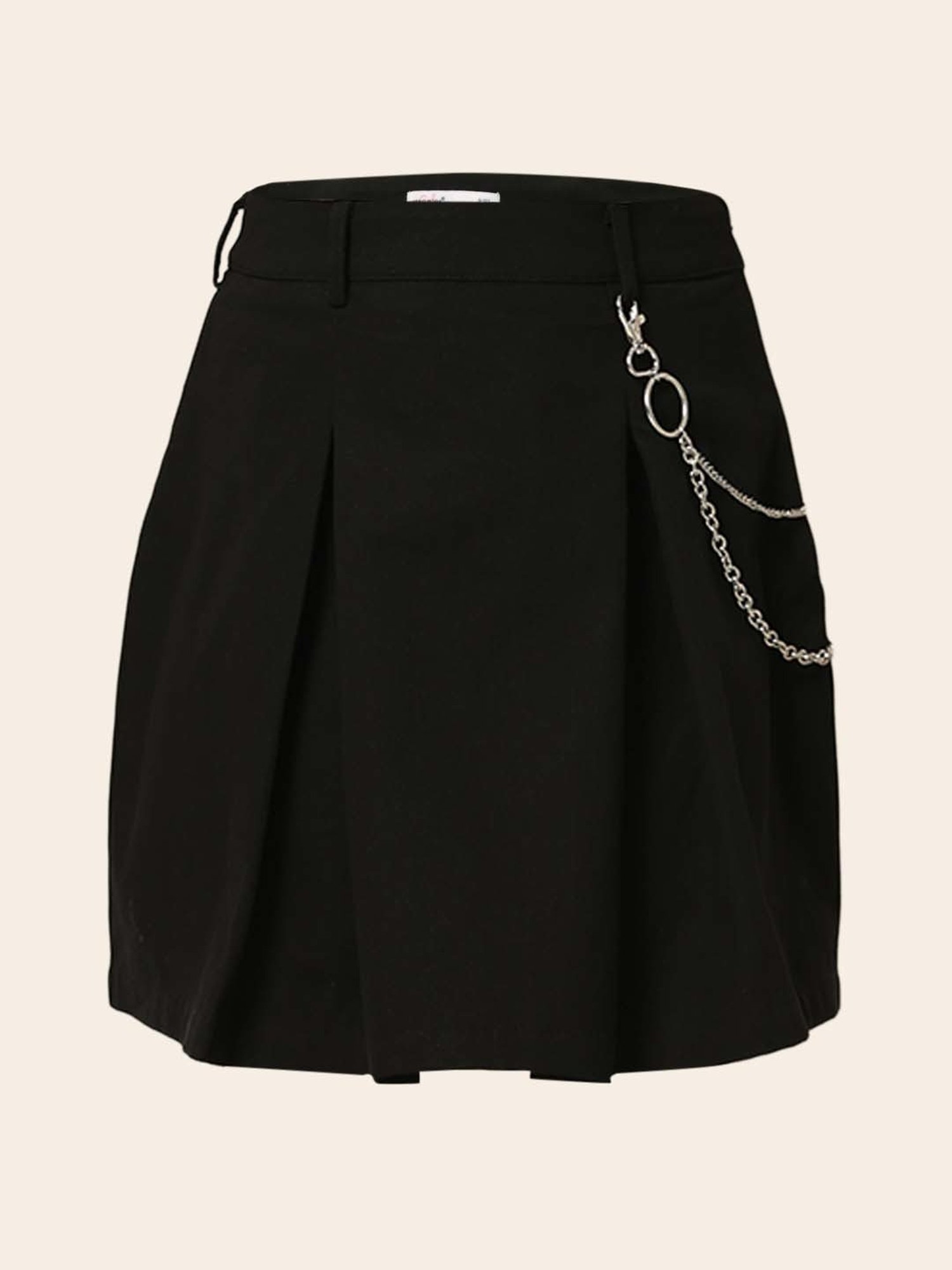 VERO MODA GIRL Black Cotton Regular Fit Skirt