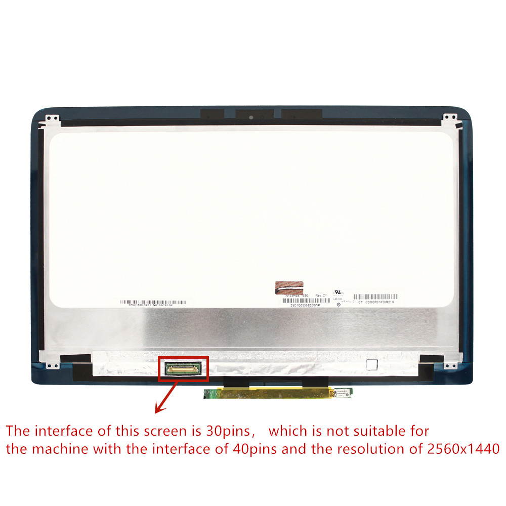 Screen Replacement for HP Spectre X360 13-4000 13-4108NA 13-4165NF 13-4138TU 13-4137TU 13.3" FHD LCD Display Touch Screen Digitizer Assembly w/ Touch Control Board