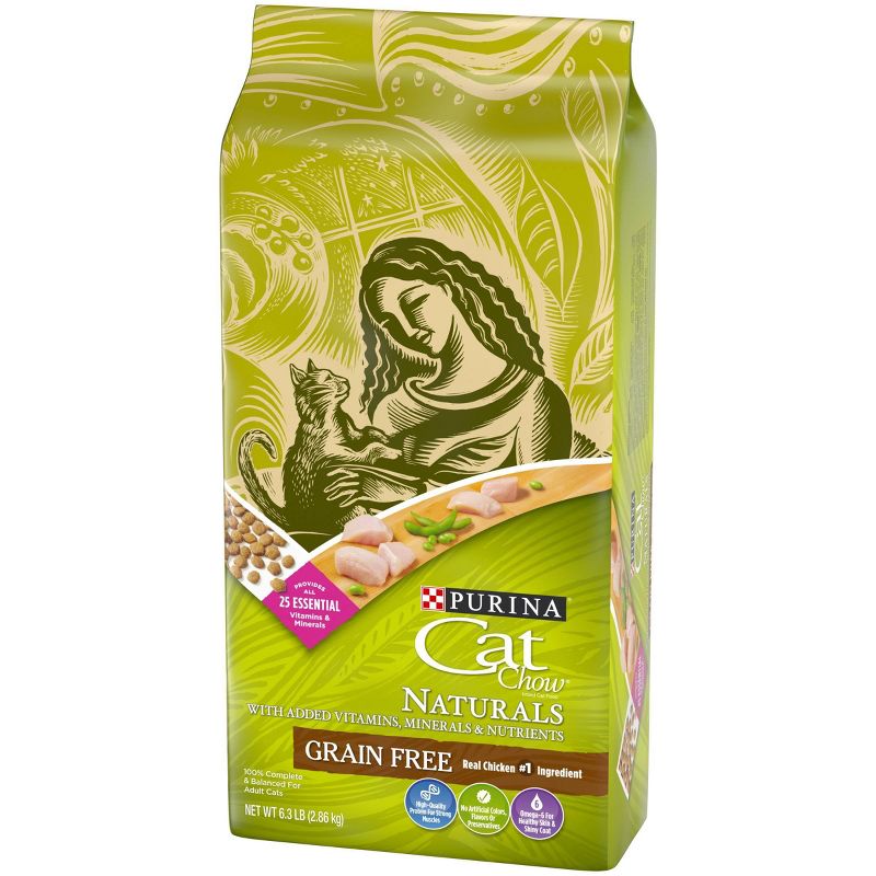 Purina Cat Chow Naturals Grain Free with Chicken Adult Complete & Balanced Dry Cat Food - 6.3lbs