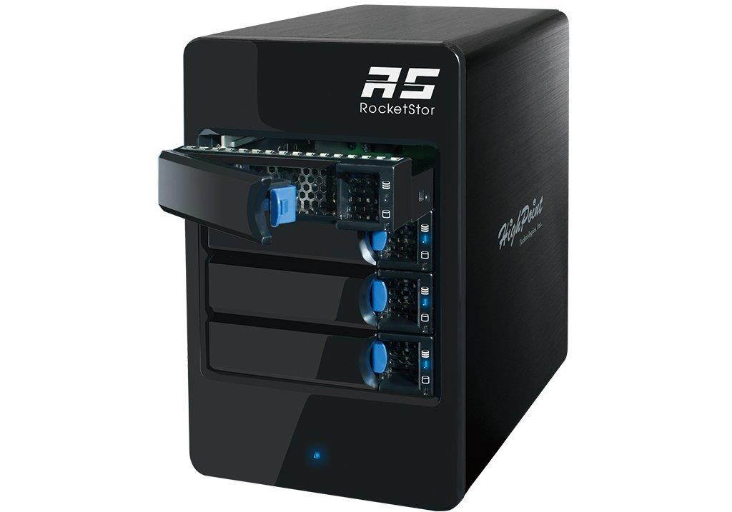 HighPoint RocketStor 6414VS 6Gb/s SAS/SATA Value RAID Class 4-Bay Storage Tower Enclosure