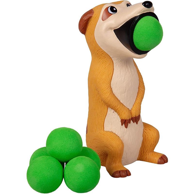 Hog Wild Meerkat Popper Toy, Shoots Foam Balls!