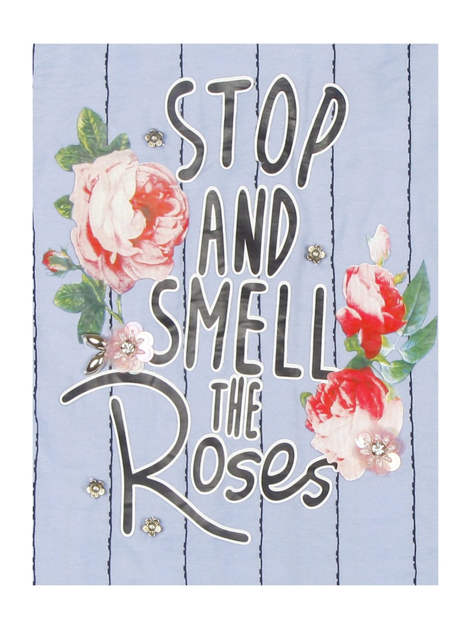 Tiny Girl Blue Printed Top