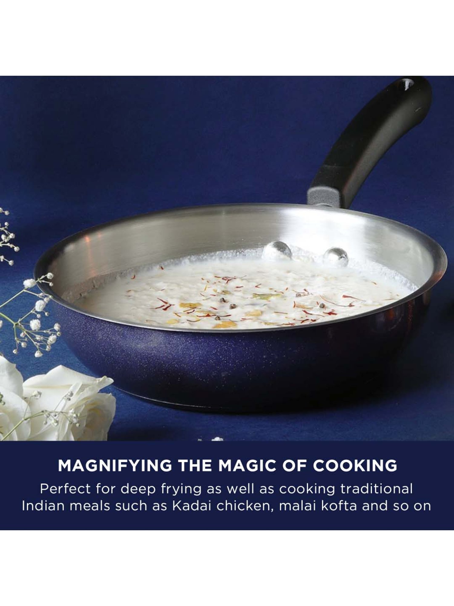 Centennial Nickel Free Stainless Steel Frypan, 22cm