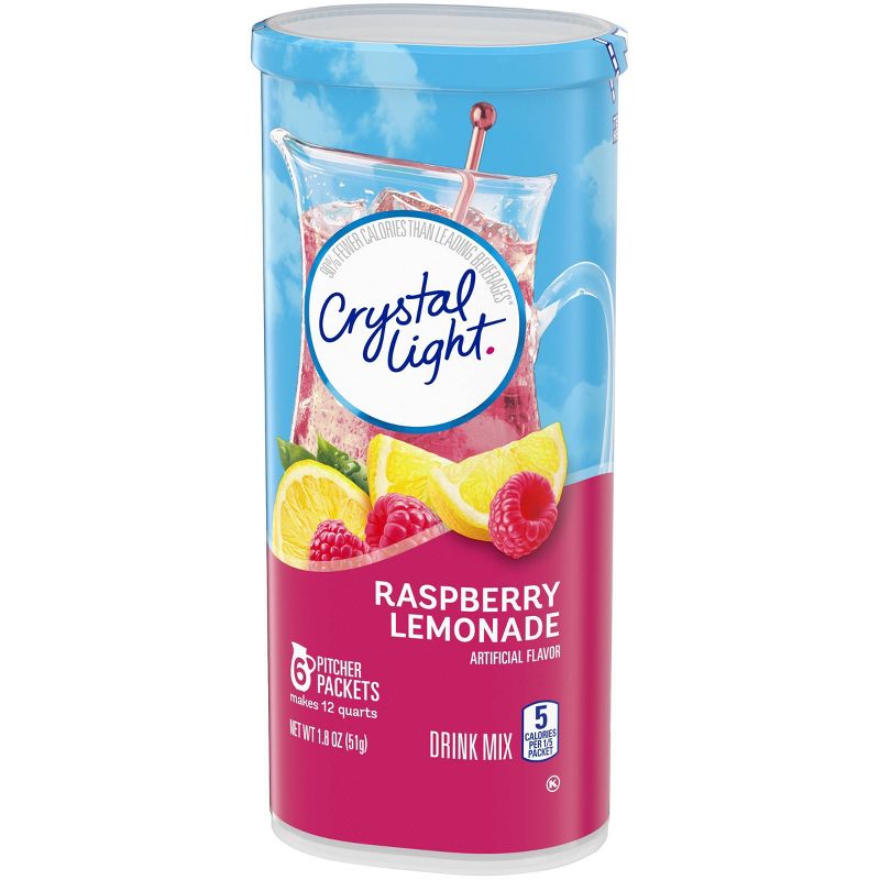 Crystal Light Raspberry Lemonade Drink Mix - 6pk/1.8oz