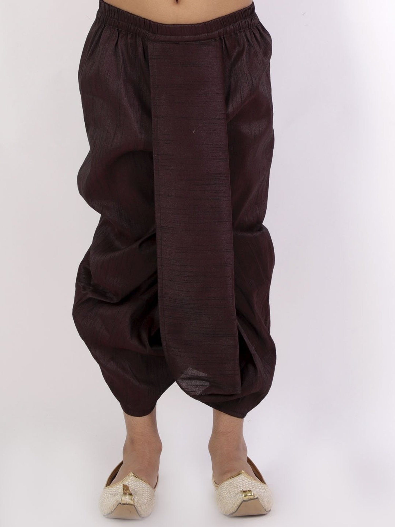 VASTRAMAY Kids Brown Regular Fit Dhoti