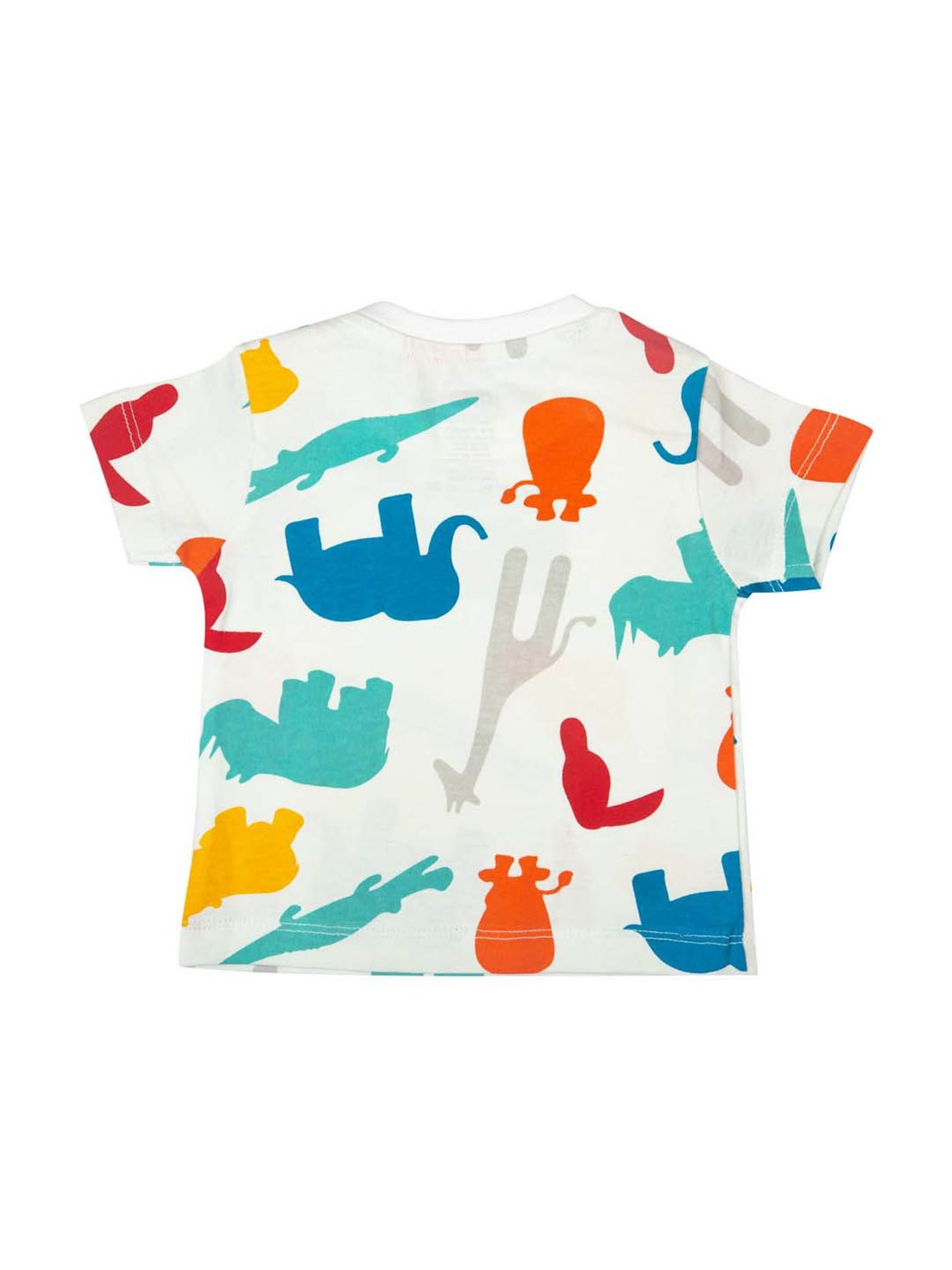 Mee Mee Kids Multicolor Printed T-Shirt with Dungaree