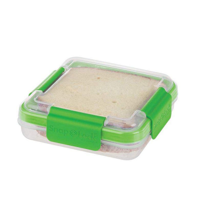 Progressive International SNL-1001G Snaplock Sandwich To Go Container, Green
