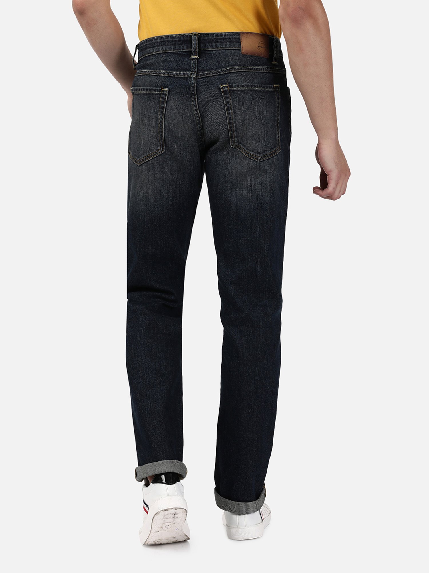 Passion Dark Blue Slim Fit Lightly Washed Jeans