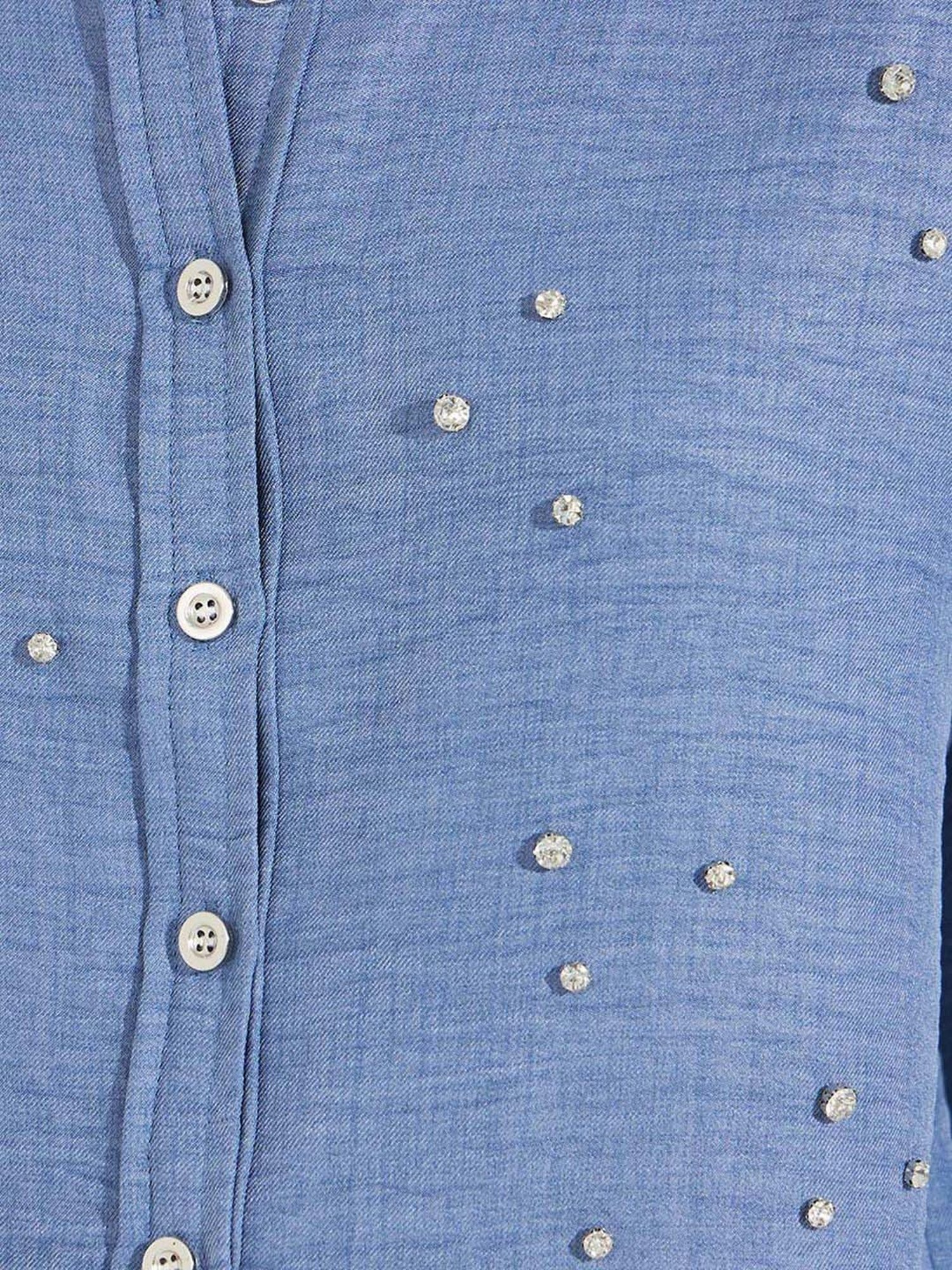 Annabelle by Pantaloons Black Polka Dots Shirt