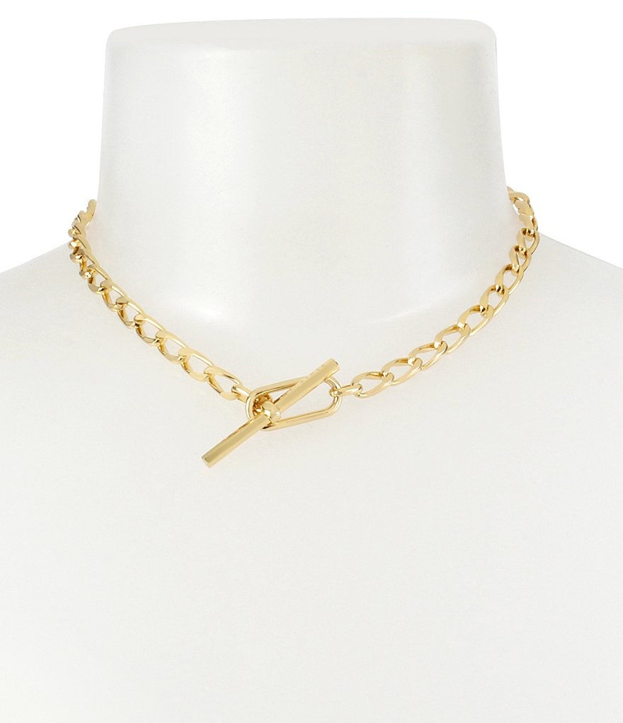AllSaints Chain Link Toggle Necklace
