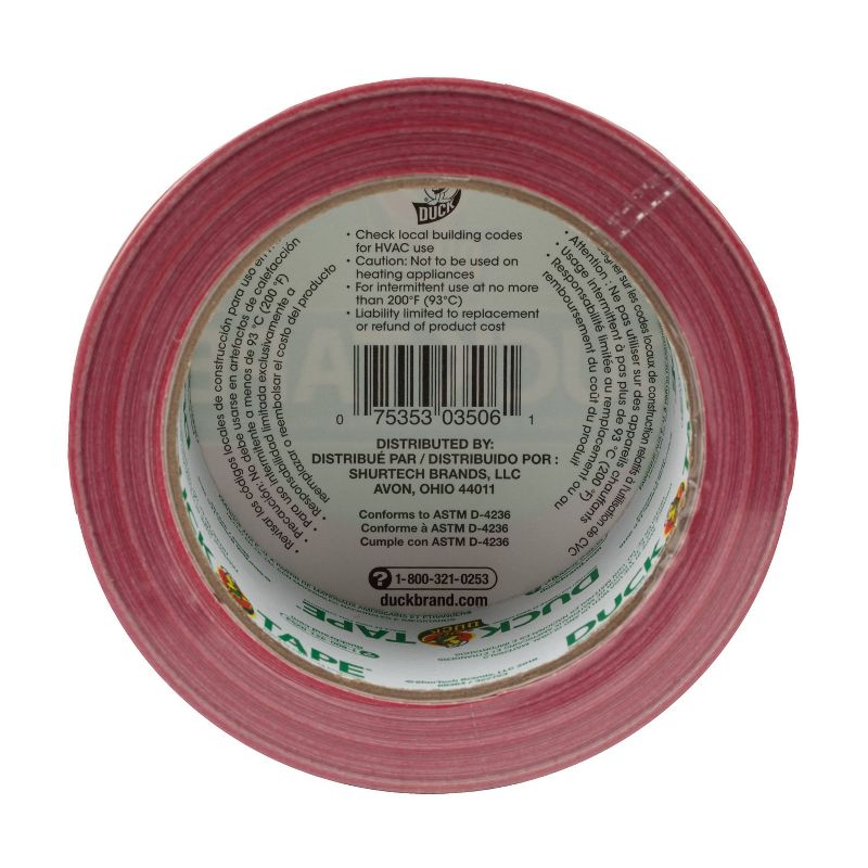 Duck 1.88" x 20yd Duct Industrial Tape Red