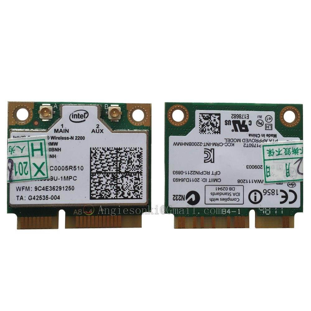 2200BNHMW Wi-Fi Adapter Half Mini PCI-e Wireless-N 2200 Wifi Wlan Card for Intel 2200BGN 802.11 N 300 Mbps 2.4GHz