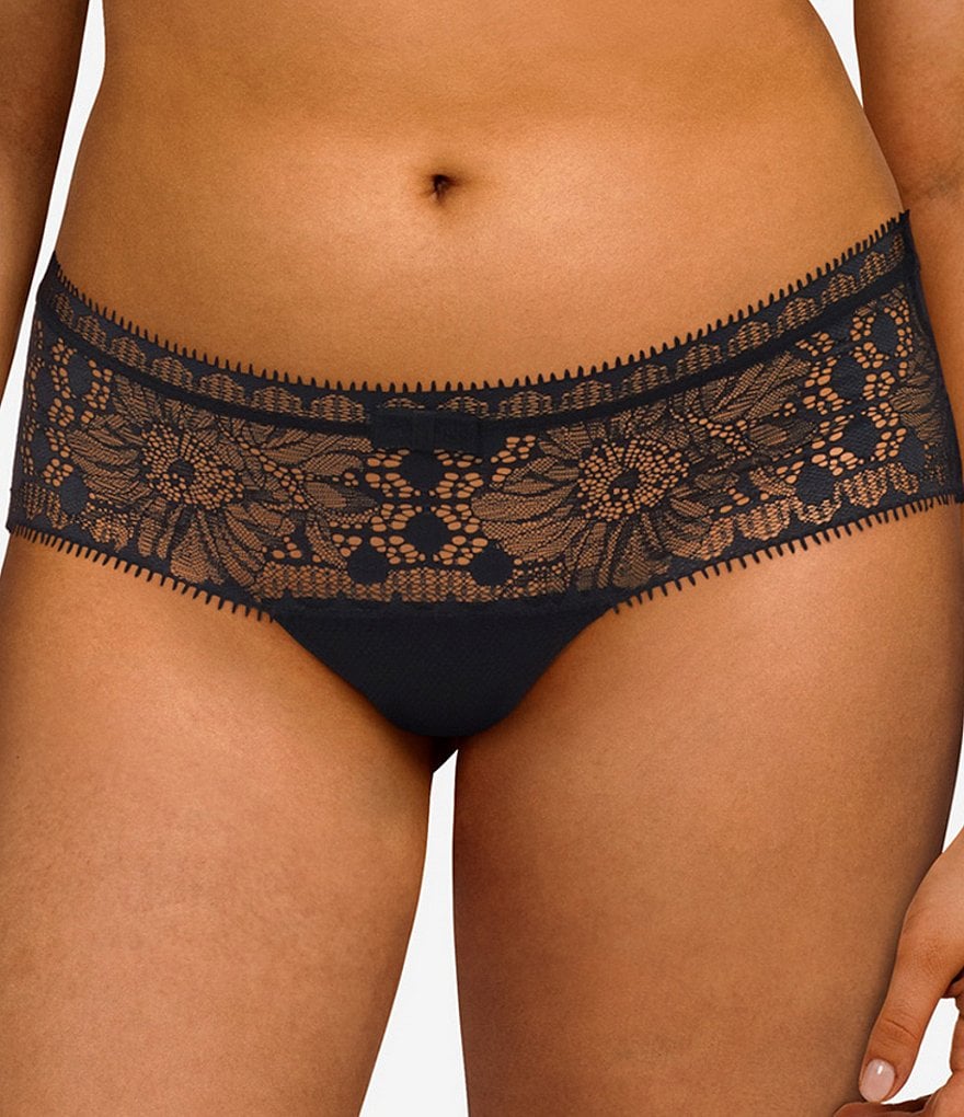 Chantelle Day to Night Mesh Lined Lace Hipster Panty