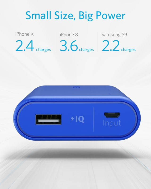 Anker PowerCore 10000 Portable Charger, One of the Smallest and Lightest 10000mAh External Battery, for iPhone, Samsung Galaxy and More