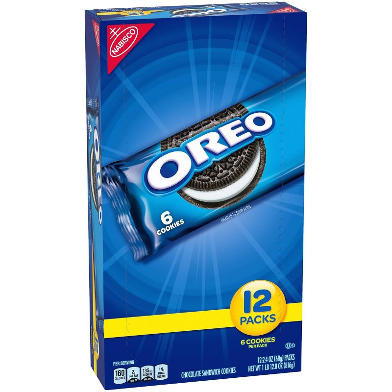Oreo Chocolate Sandwich Cookies - Snack Packs - 2.4oz / 12ct