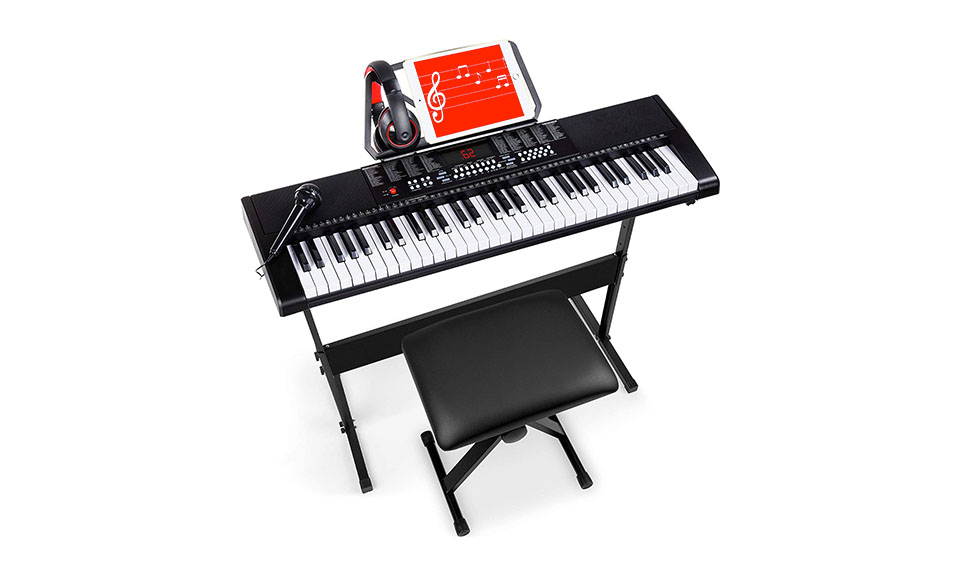 61-Key Beginners Electronic Keyboard Piano Set