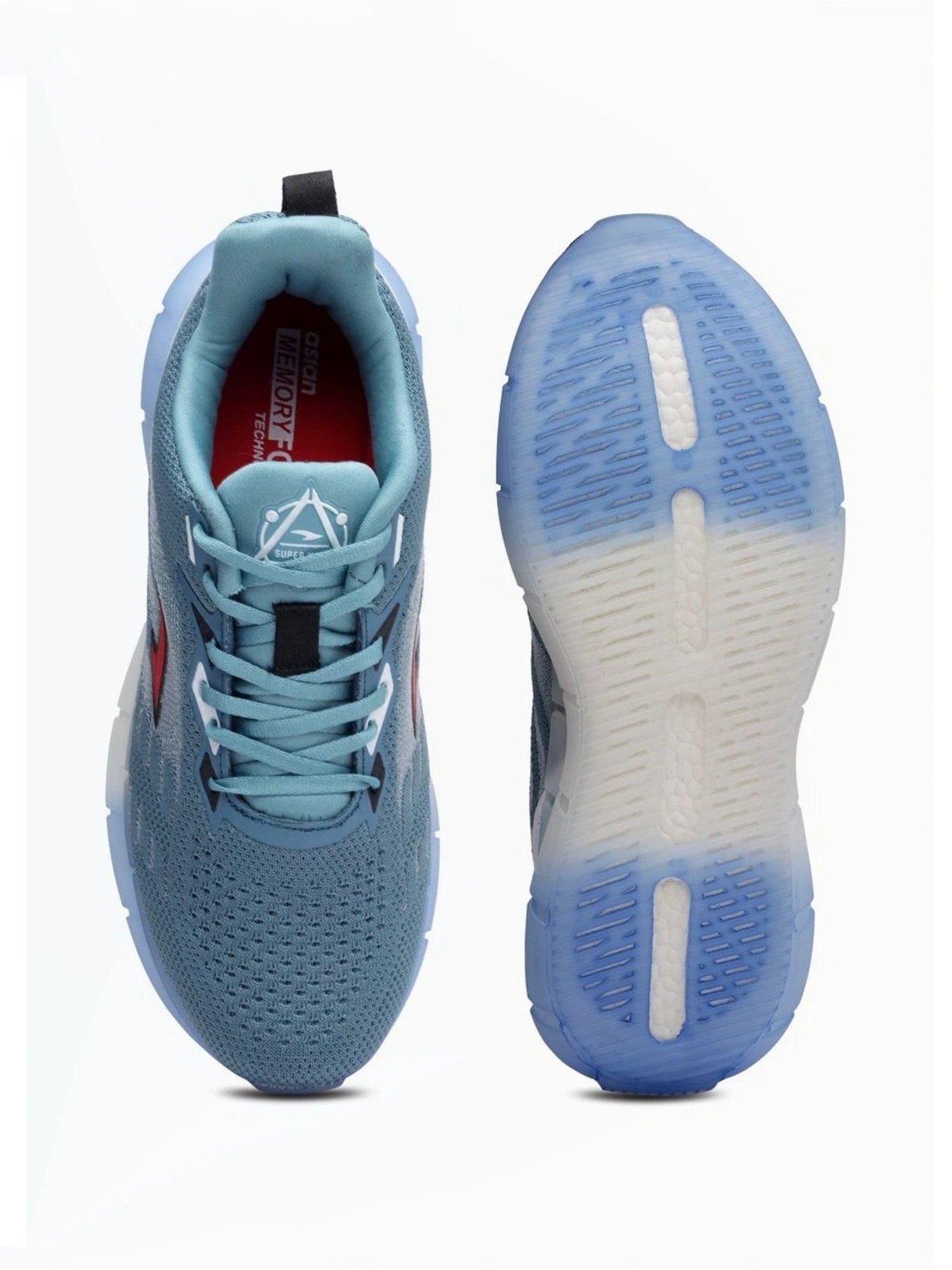 Asian Men's Teal Running Shoes