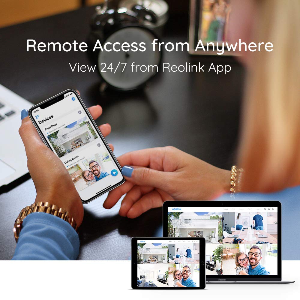 Reolink 8CH 4K Security Camera System 4pcs 8MP Smart Person/Vehicle Detection Wired Outdoor PoE IP Dome Cameras and 8CH 2TB HDD NVR for 24/7 Recording, RLK8-820D4-A