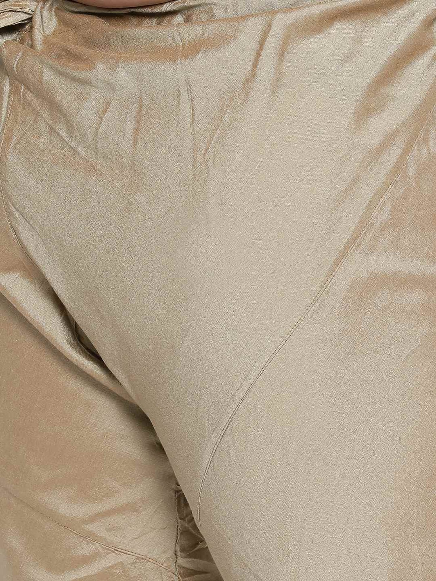 KISAH PLUS Navy Regular Fit Printed Kurta Set With Jacket