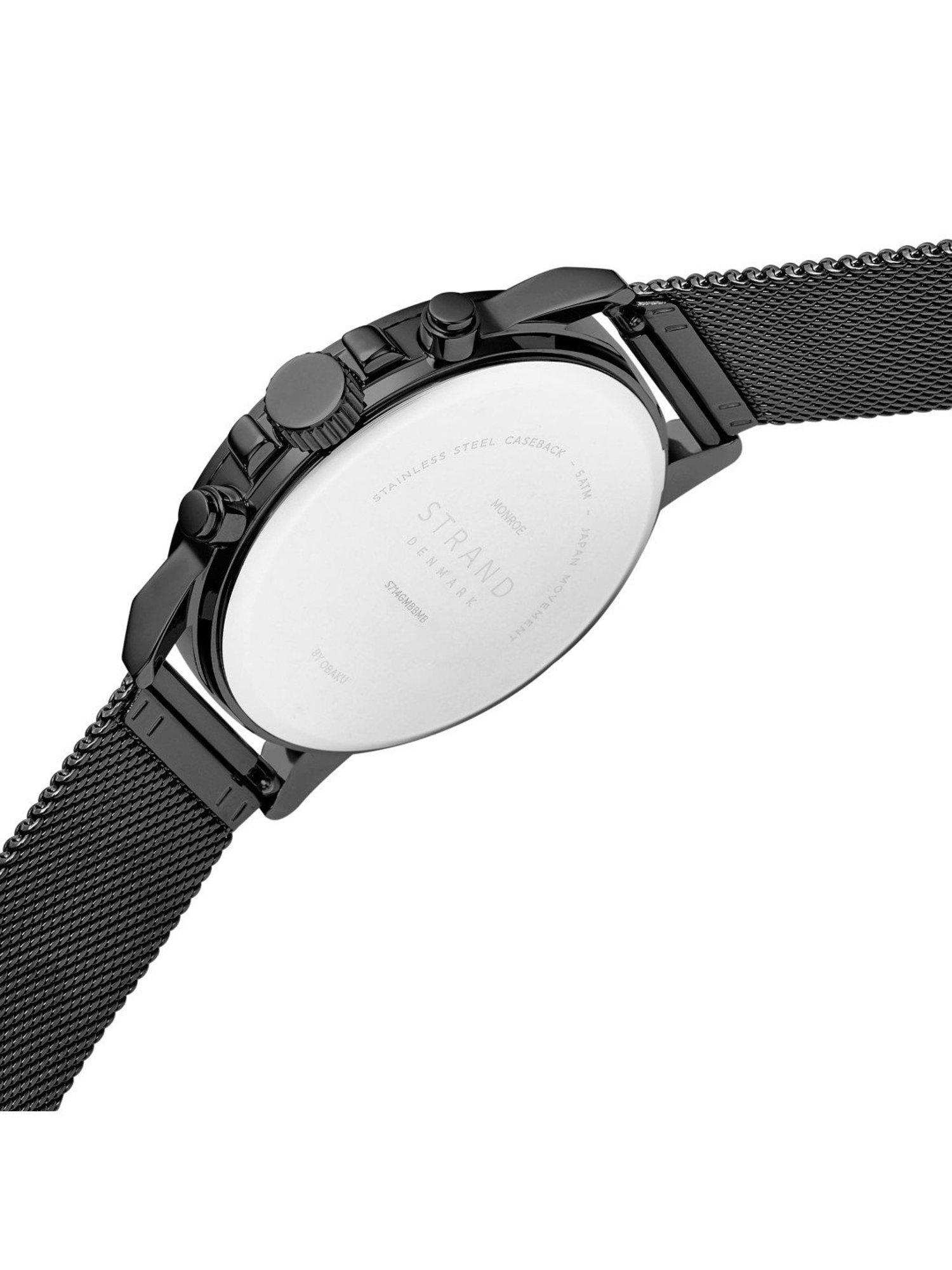 STRAND by Obaku S714GMBBMB Monroe Chronograph  Watch for Men