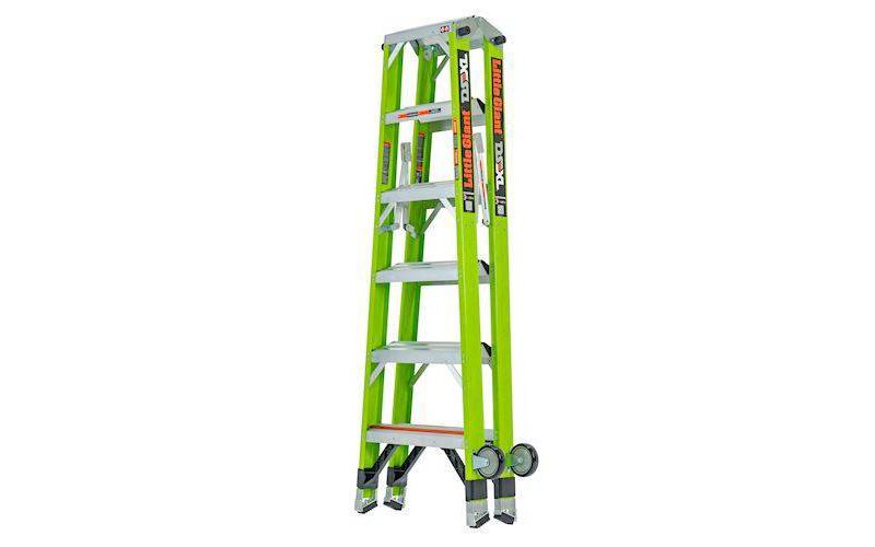 Little Giant Ladder Systems 6' 375lb ANSI Type IAA rated Double-Sided Ladder Apple Green