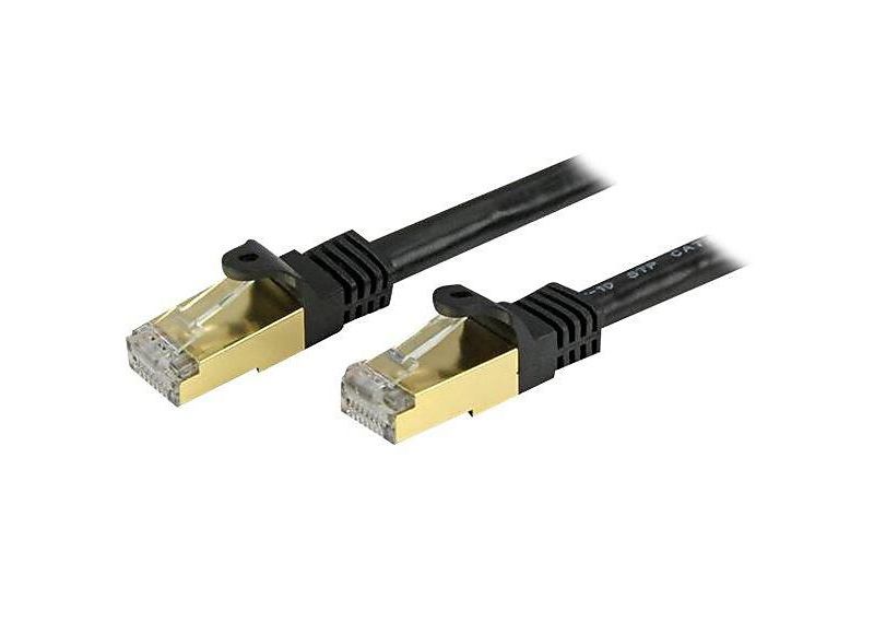 StarTech C6ASPAT3BK 3' Cat6a black patch cable 
