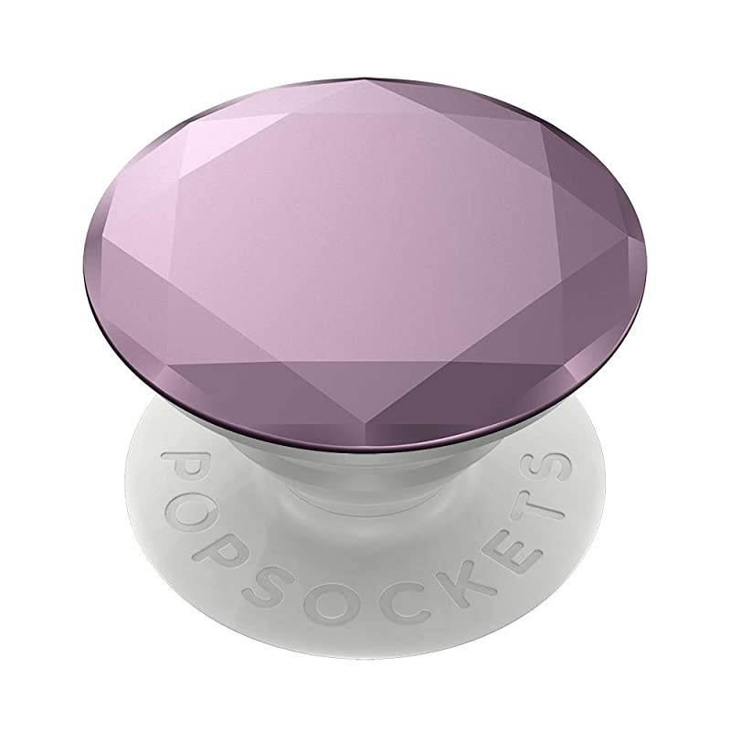 PopGrip - Expanding Stand and Grip with Swappable Top - Metallic Diamond Lilac