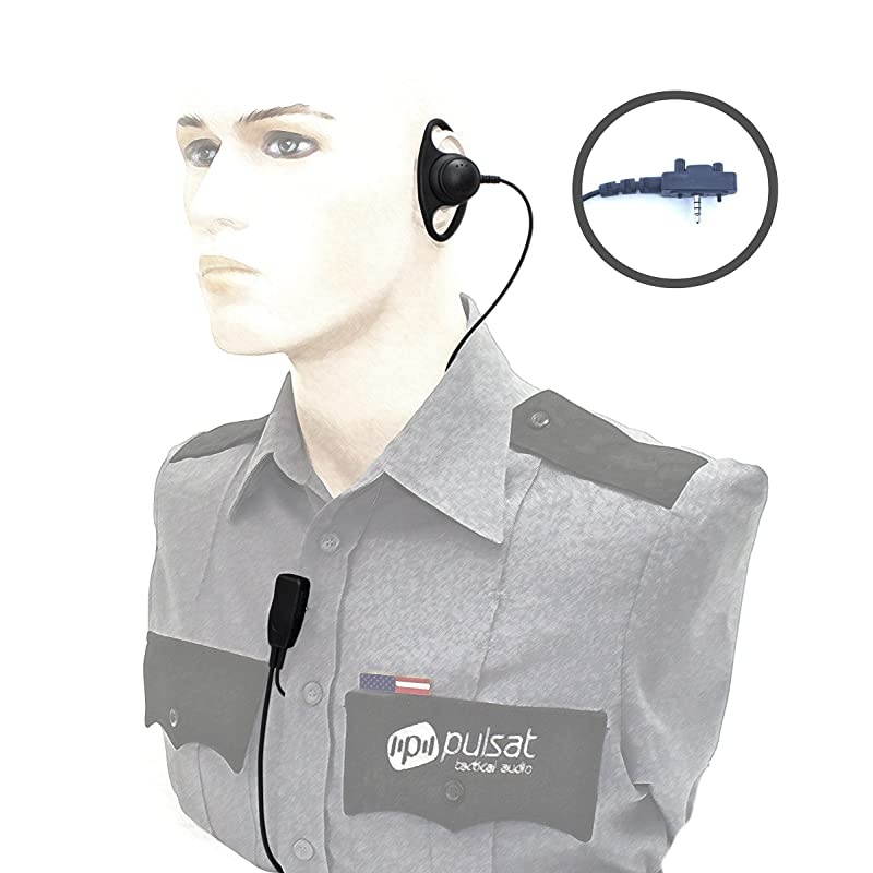 D Shape Earpiece for Vertex Standard VX-231 VX-261 VX-351 VX-451 eVerge EVX-531 Radios  EH20 Series