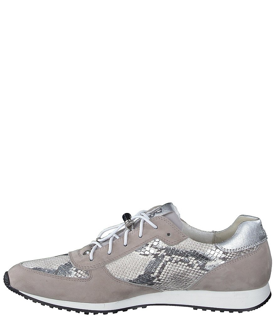 Paul Green Elvis 2021 Leather and Snake Print Sneakers