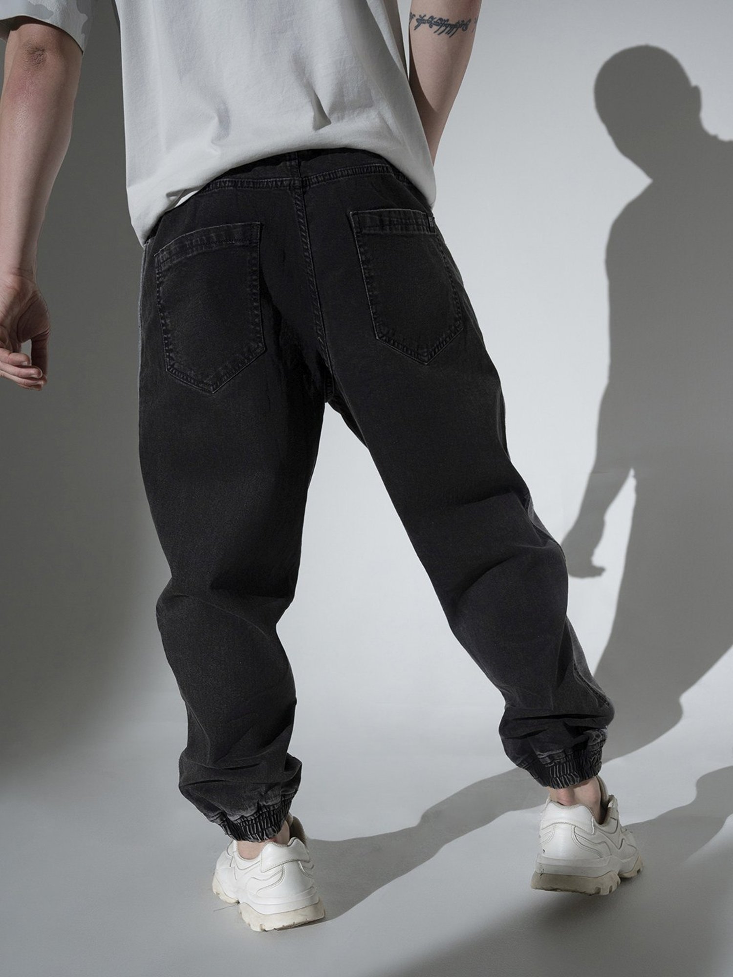 Hubberholme Grey Relaxed Fit Jogger Jeans