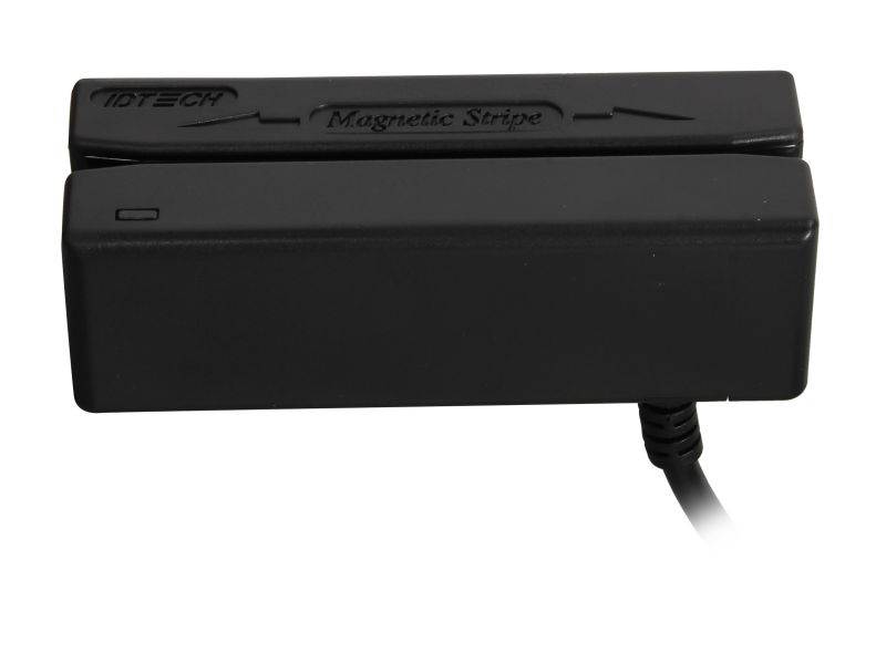 ID TECH IDMB-334133BX MiniMag II Card Reader (Black) &ndash; USB &ndash; Keyboard Emulation, Track 1, 2, 3
