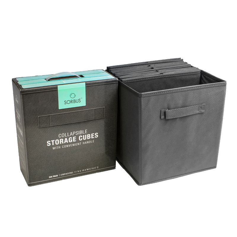 Sorbus Cube Storage Box Gray