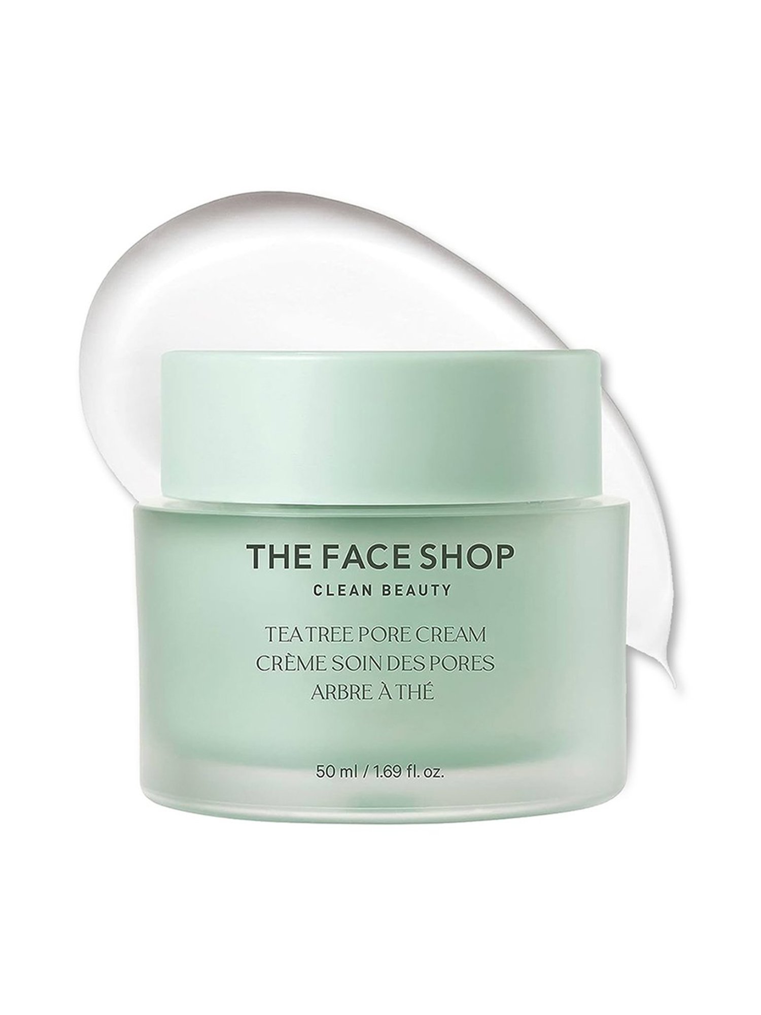 The Face Shop Tea Tree Pore Cream with AHA, IP-BHA & Hyaluronic Acid for Oily & Acne Skin - 50 ml