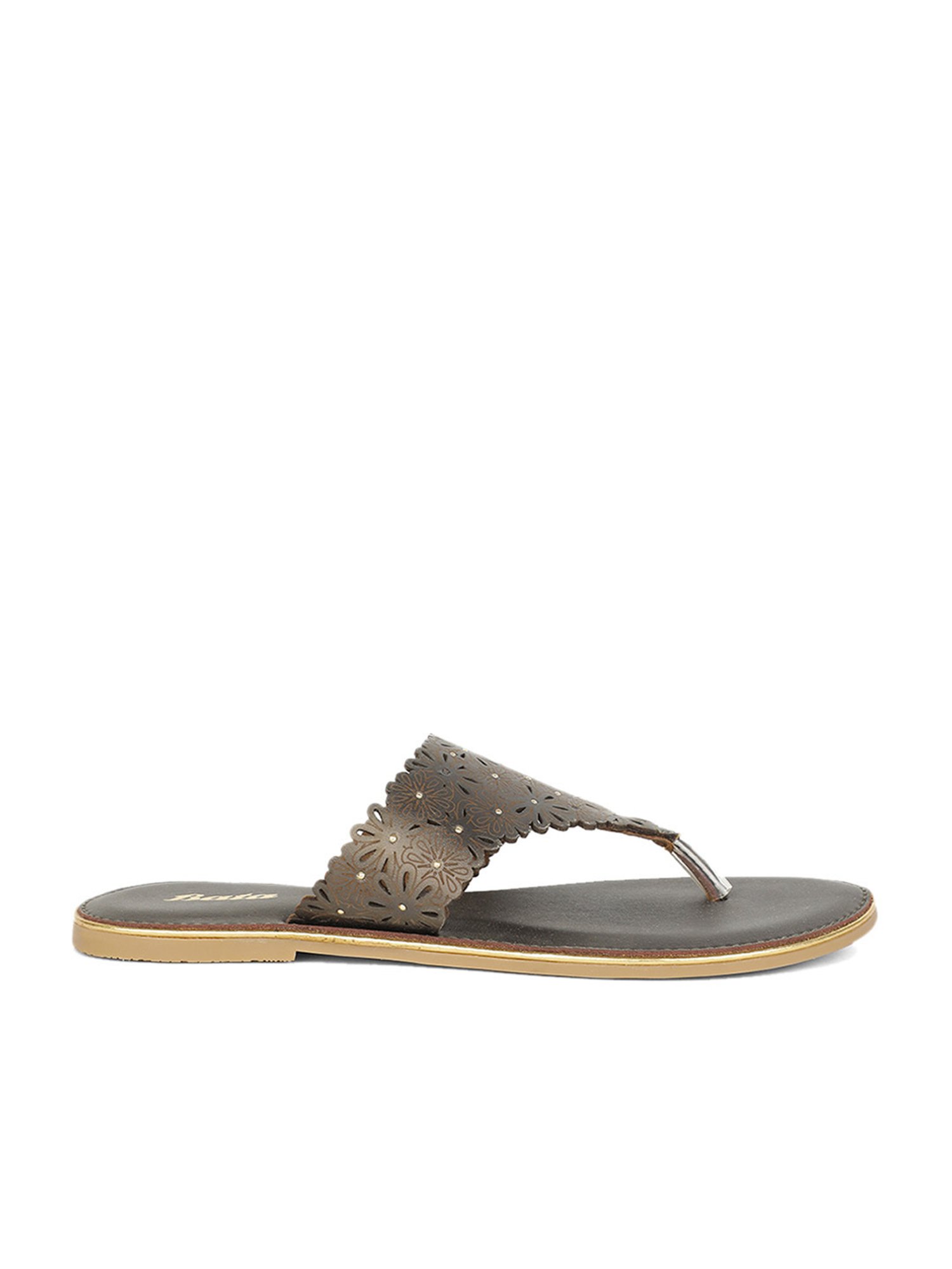 Bata Women's Grey Thong Sandals