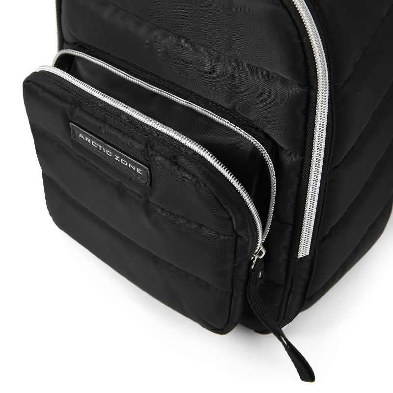 Arctic Zone Quilted Cooler Lunch Bag - Black