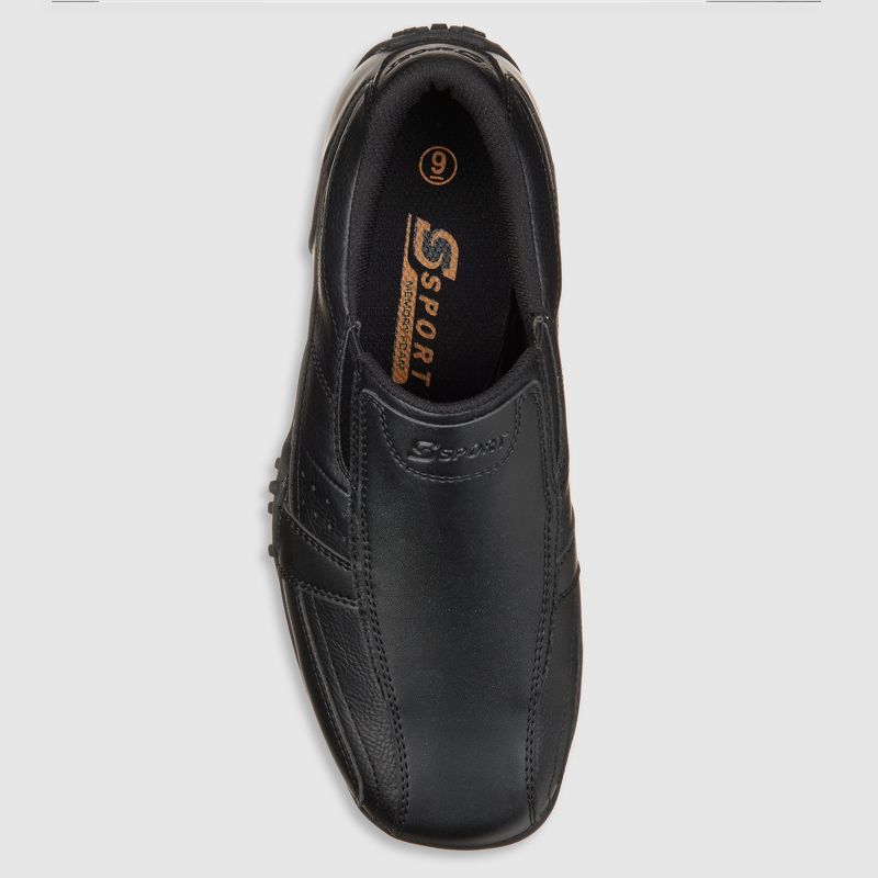 Men's S Sport by Skechers Brian Occupational Shoes - Black 9.5