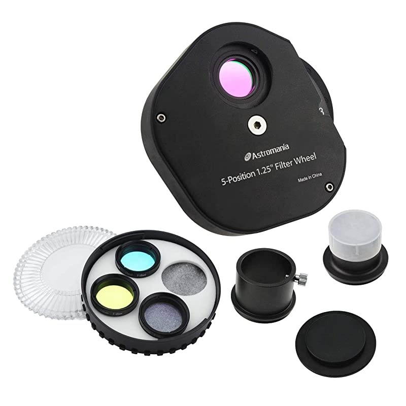 125quot Multiple 5Position Filter Wheel for Telescope with LRGB Filter Set