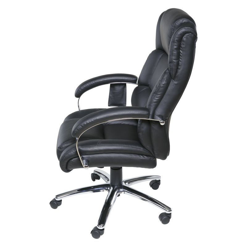 Executive 6 Motor Massage Chair with Lumbar Support and Heat Black - OneSpace