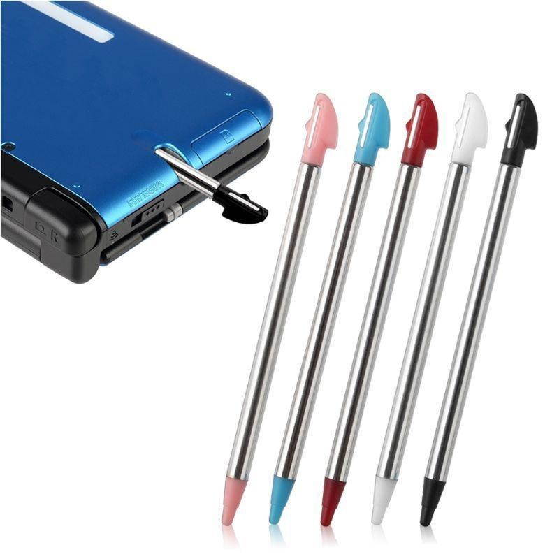 5Pcs Colors Metal Retractable Stylus Touch Pen For Nintendo 3DS XL N3DS LL US  Games Accessories Drop Shipping