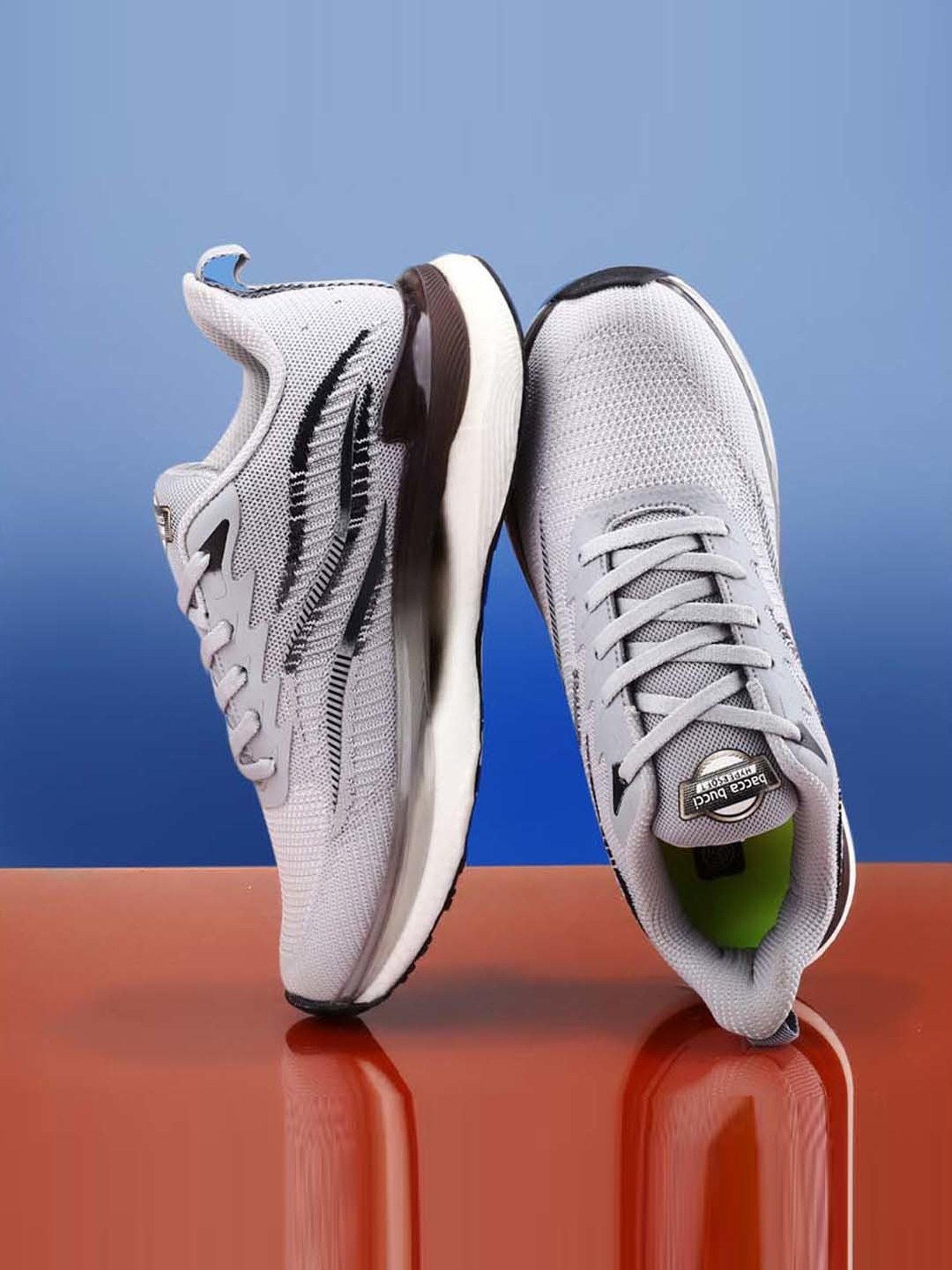 Bacca Bucci Men's HYPERSOFT SERIES Grey Running Shoes