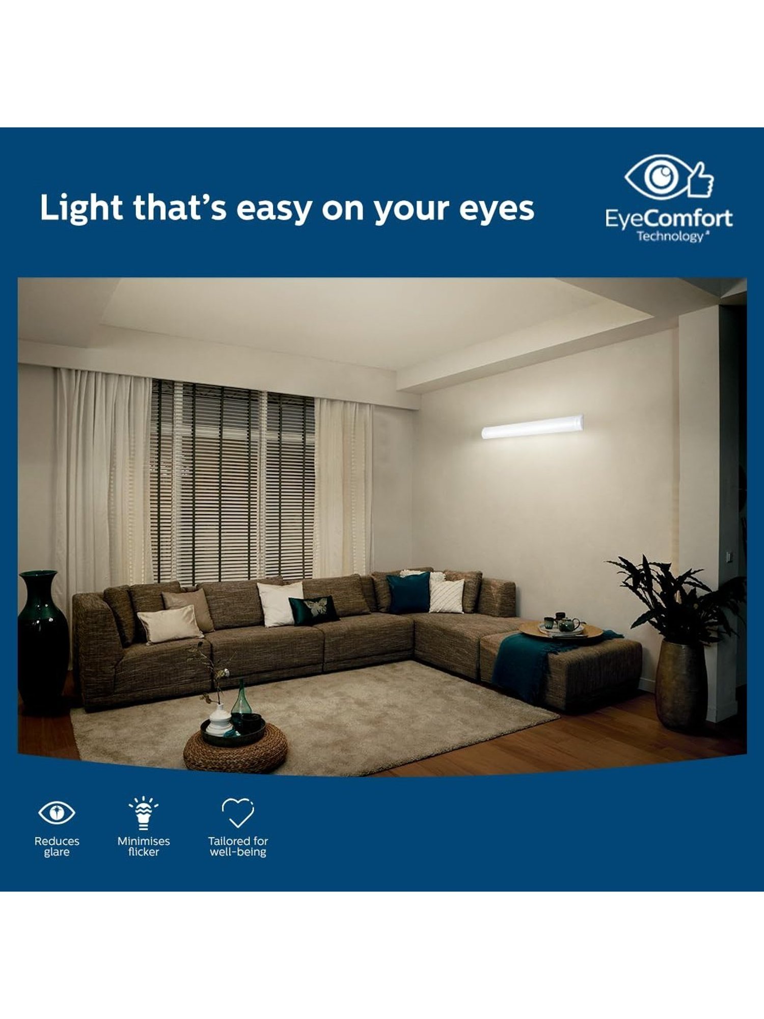 Philips Led Tubelight 50W for Living Room & Bedroom (Cool Night, Pack of 1)