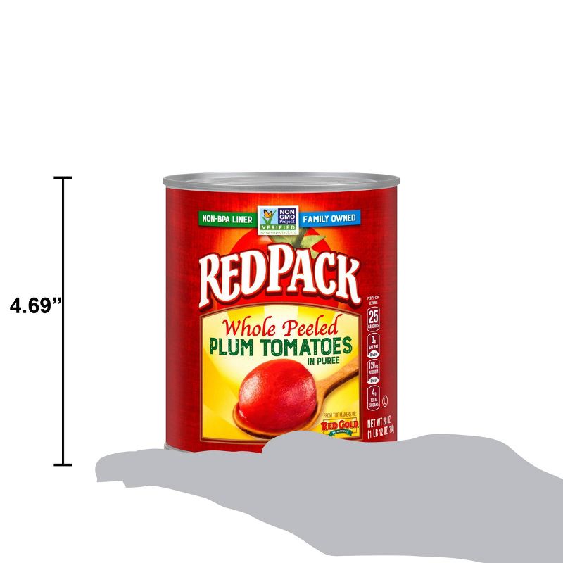 Red Pack Canned Whole Peeled Tomatoes 28oz