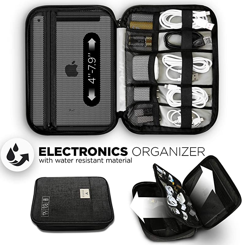 Travel Electronics Gadget Cable Organizer Bag Smart Safe Storage Black