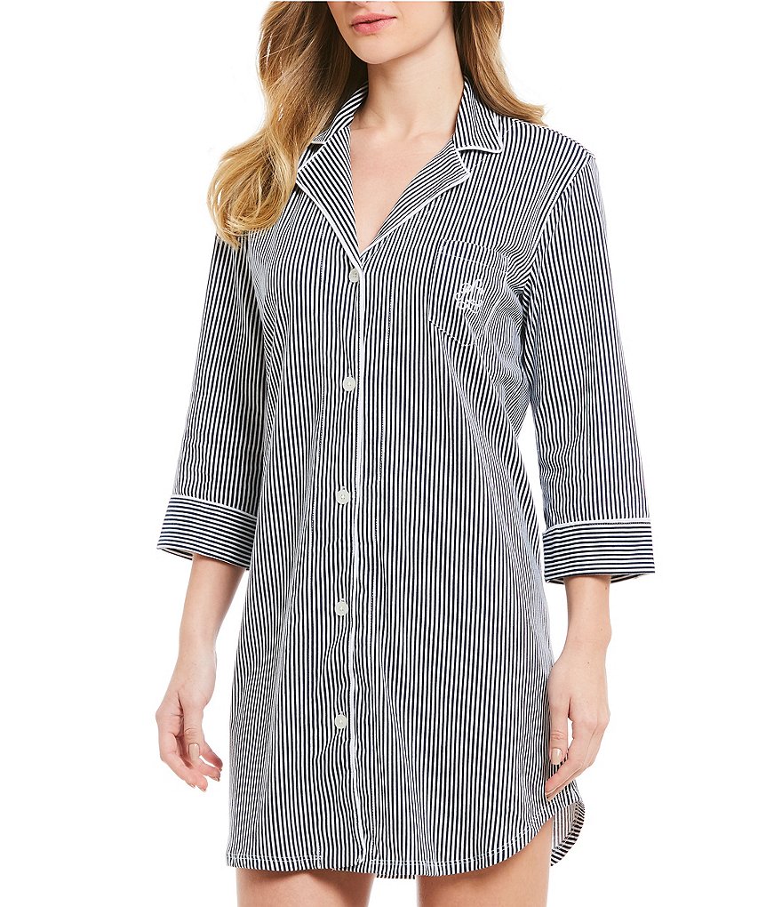 Lauren Ralph Lauren Classic Notch Collar Sleepshirt