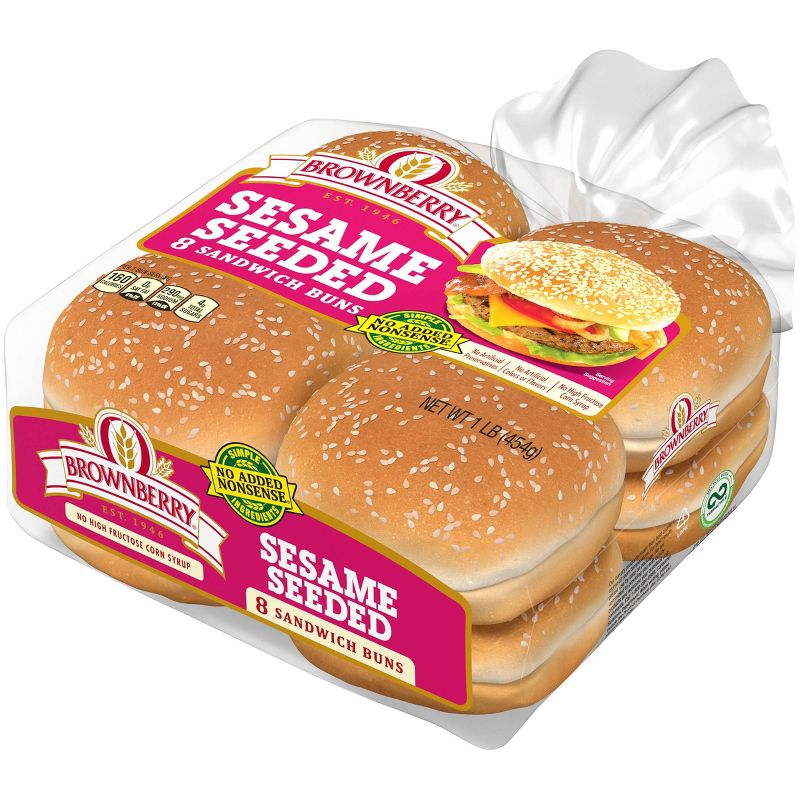 Sunbeam Jumbo Seeded Buns - 8ct/20oz