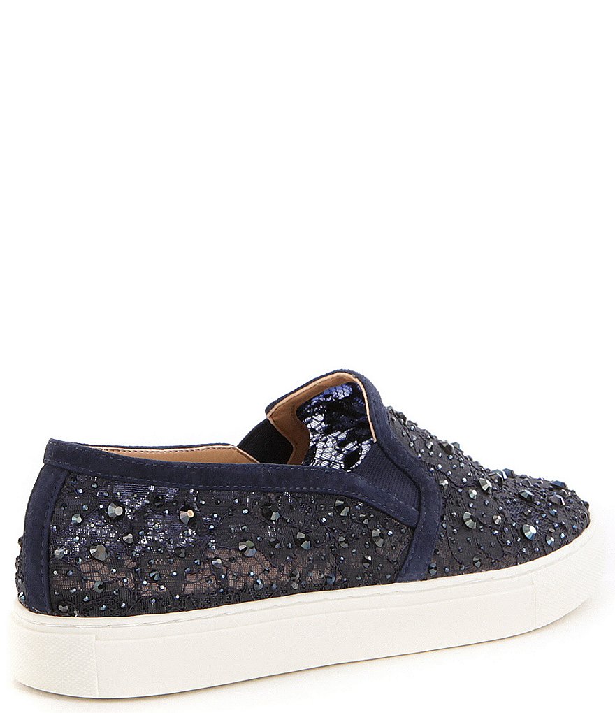 Kurt Geiger London Lexi Eagle Glitter Leather Lace-Up Sneakers