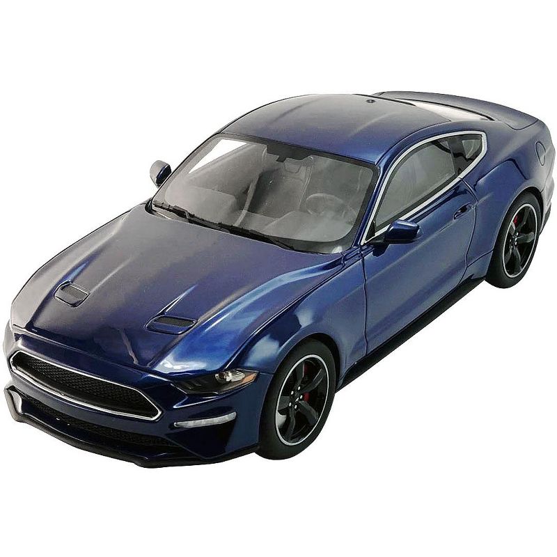 2019 Ford Mustang Bullitt Kona Blue 1/18 Model Car by GT Spirit for ACME