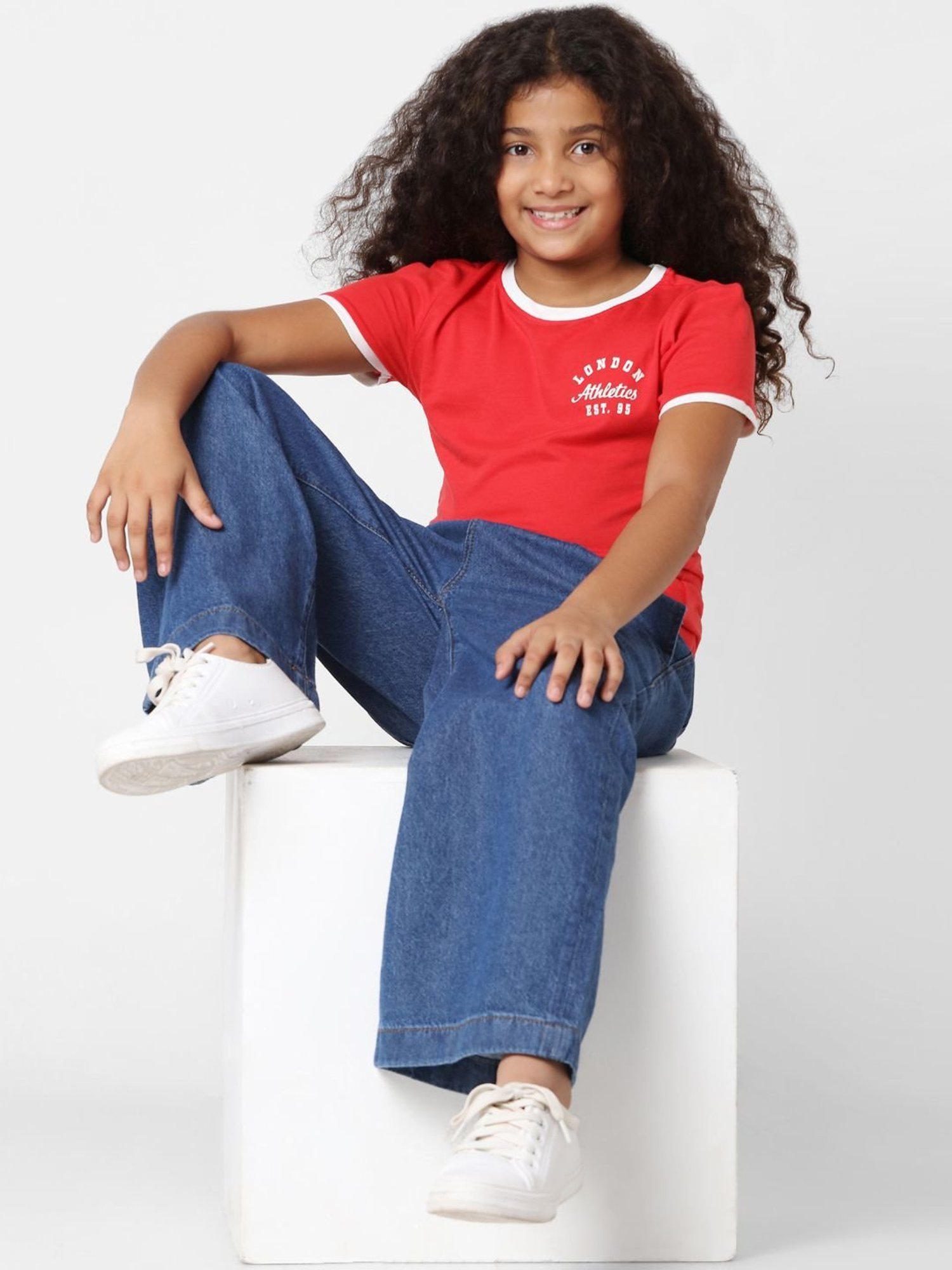 KIDS ONLY True Red Cotton Printed T-Shirt